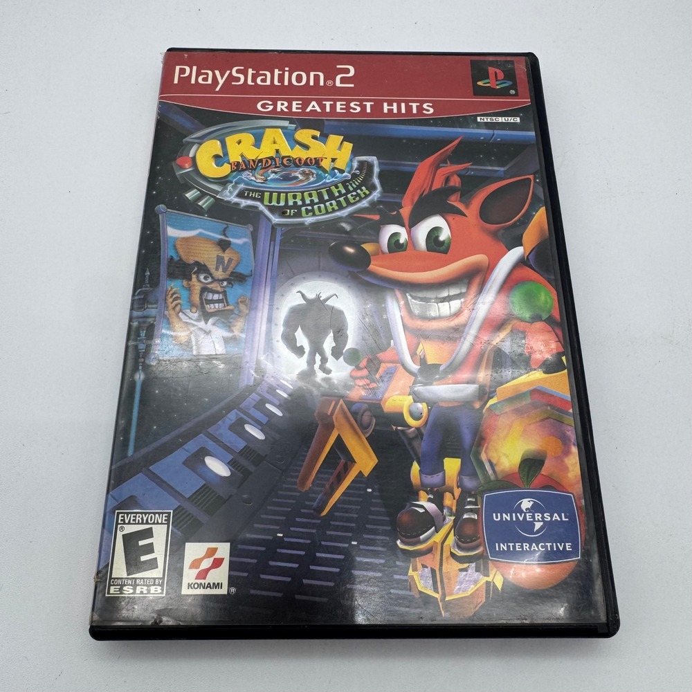 Crash Bandicoot The Wrath of Cortex PS2 PlayStation 2 Greatest Hits CIB Manual